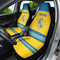 Sweden Ice Hockey Car Seat Cover Swedish Coat of Arms Design