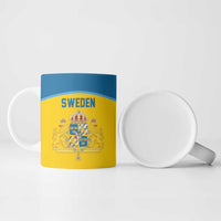 Sweden Ice Hockey Custom Ceramic Mug Swedish Coat of Arms Design