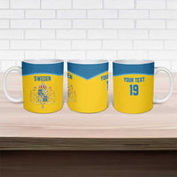Sweden Ice Hockey Custom Ceramic Mug Swedish Coat of Arms Design