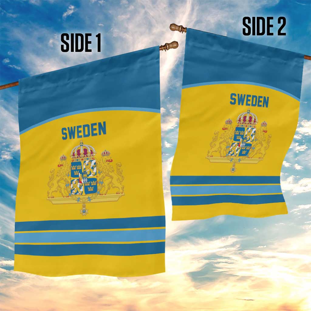 Sweden Ice Hockey Garden Flag Swedish Coat of Arms Design