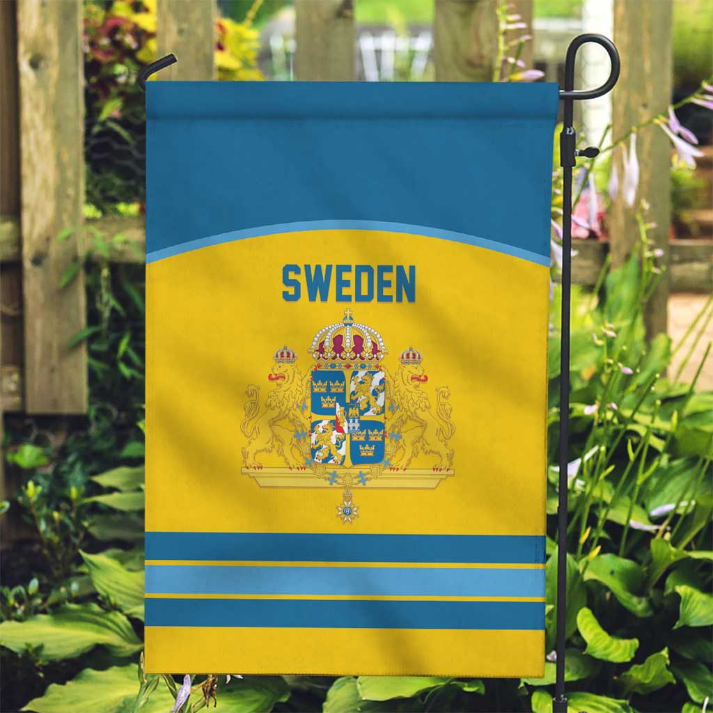 Sweden Ice Hockey Garden Flag Swedish Coat of Arms Design