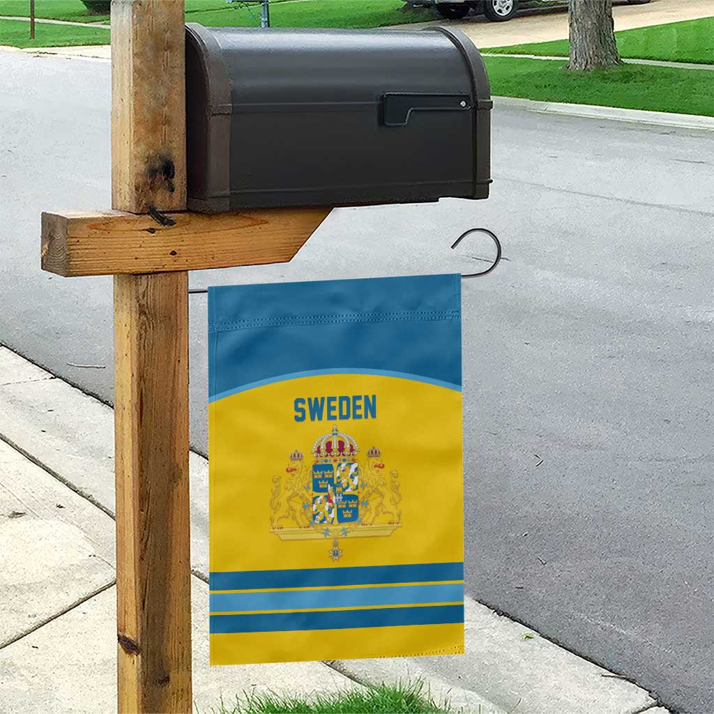 Sweden Ice Hockey Garden Flag Swedish Coat of Arms Design