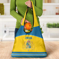 Sweden Ice Hockey Grocery Bag Swedish Coat of Arms Design