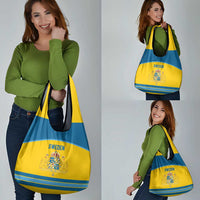 Sweden Ice Hockey Grocery Bag Swedish Coat of Arms Design