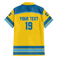 Sweden Ice Hockey Custom Hawaiian Shirt Swedish Coat of Arms Design