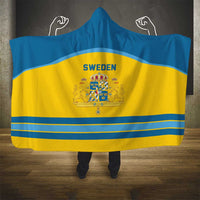 Sweden Ice Hockey Hooded Blanket Swedish Coat of Arms Design