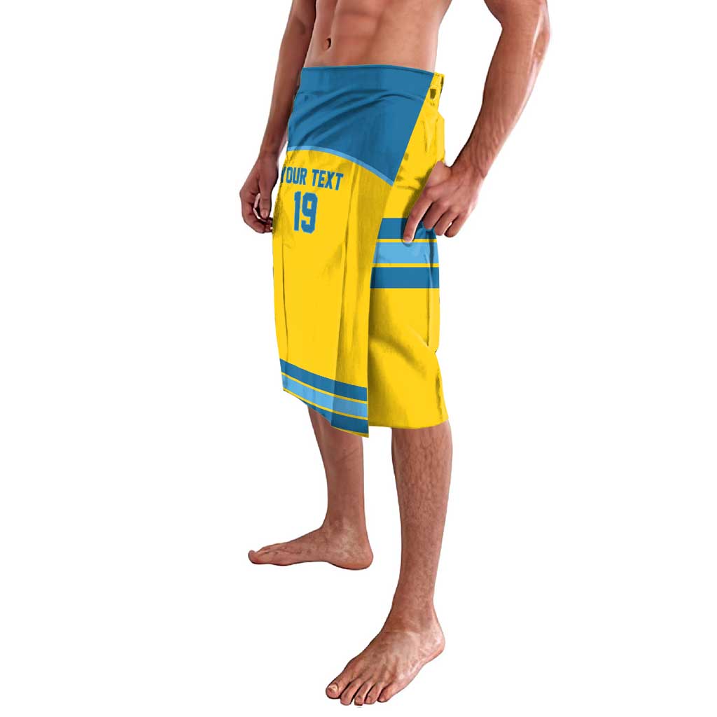 Sweden Ice Hockey Custom Lavalava Swedish Coat of Arms Design
