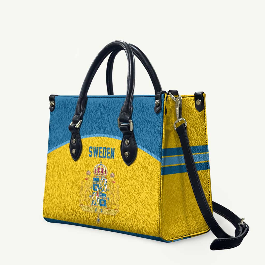 Sweden Ice Hockey Leather Bag Swedish Coat of Arms Design