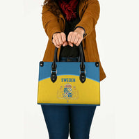 Sweden Ice Hockey Leather Bag Swedish Coat of Arms Design