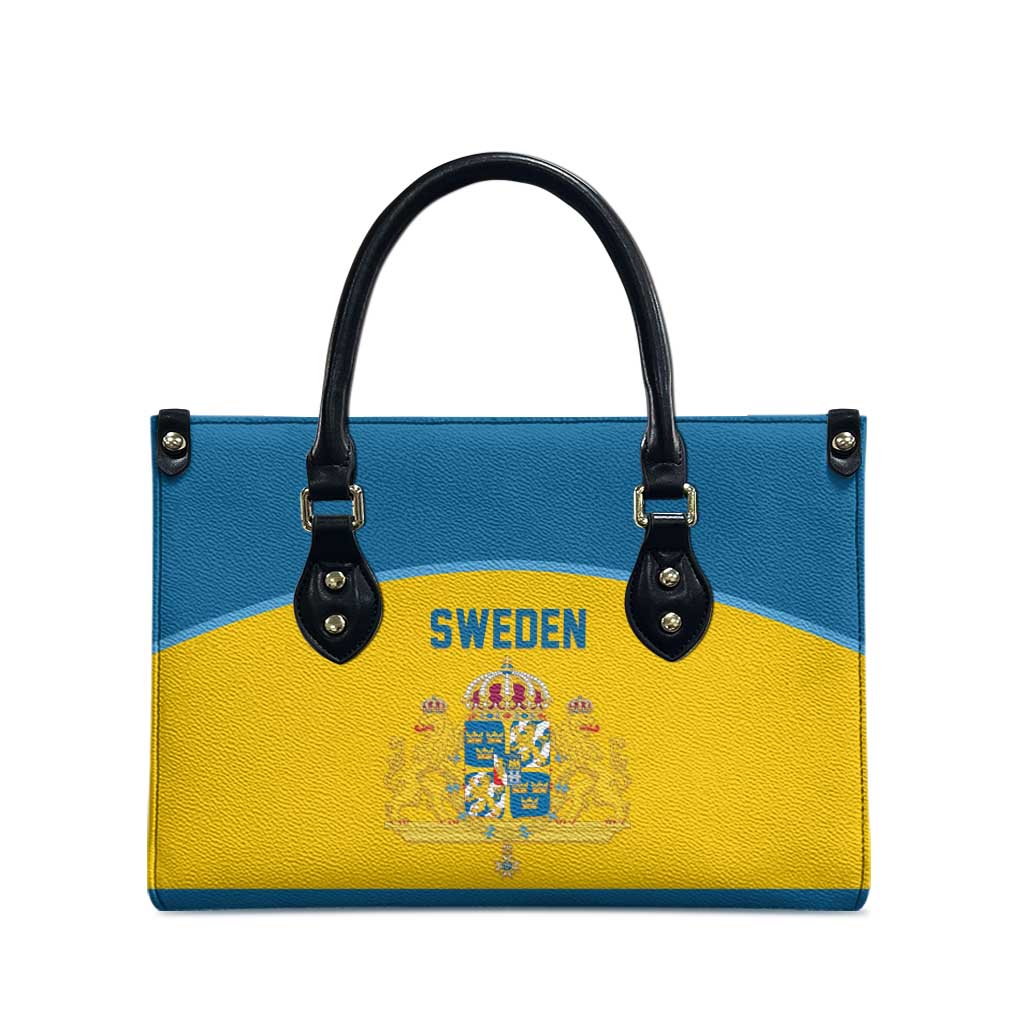 Sweden Ice Hockey Leather Bag Swedish Coat of Arms Design