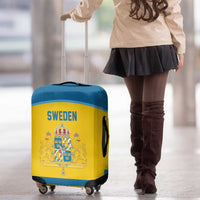 Sweden Ice Hockey Luggage Cover Swedish Coat of Arms Design