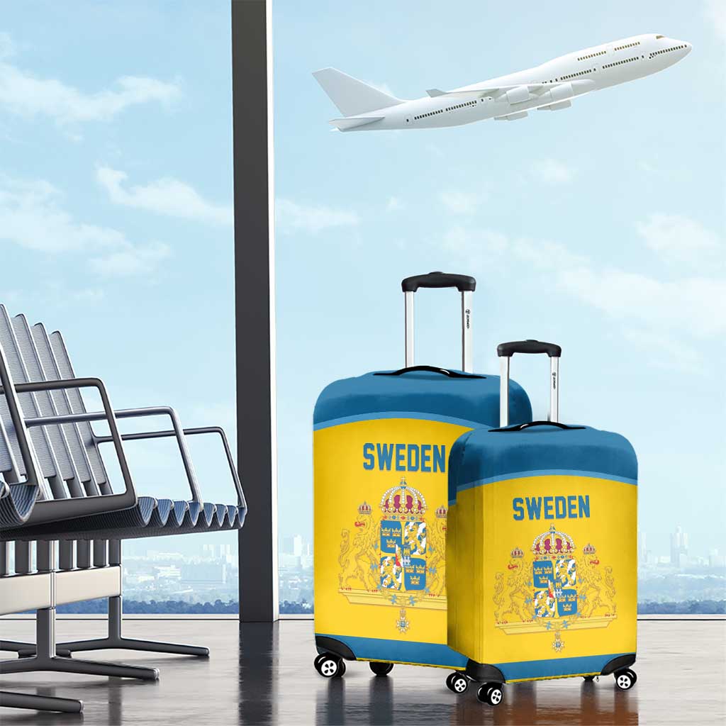 Sweden Ice Hockey Luggage Cover Swedish Coat of Arms Design