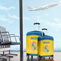 Sweden Ice Hockey Luggage Cover Swedish Coat of Arms Design