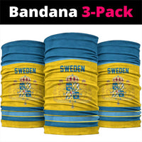 Sweden Ice Hockey Neck Gaiter Swedish Coat of Arms Design