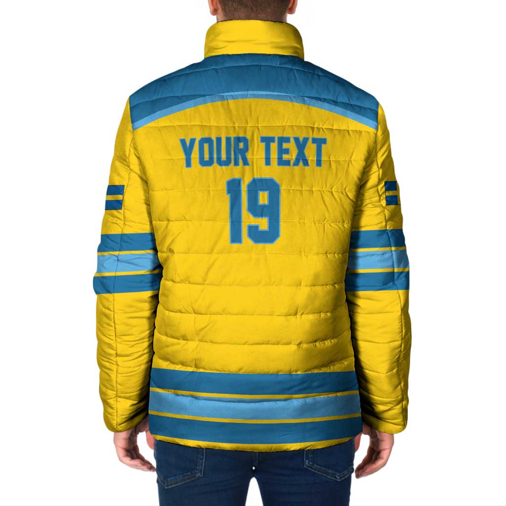 Sweden Ice Hockey Custom Padded Jacket Swedish Coat of Arms Design