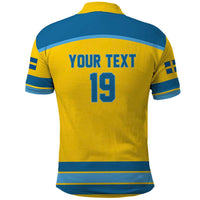 Sweden Ice Hockey Custom Polo Shirt Swedish Coat of Arms Design