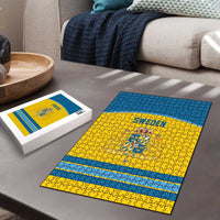 Sweden Ice Hockey Puzzle Swedish Coat of Arms Design