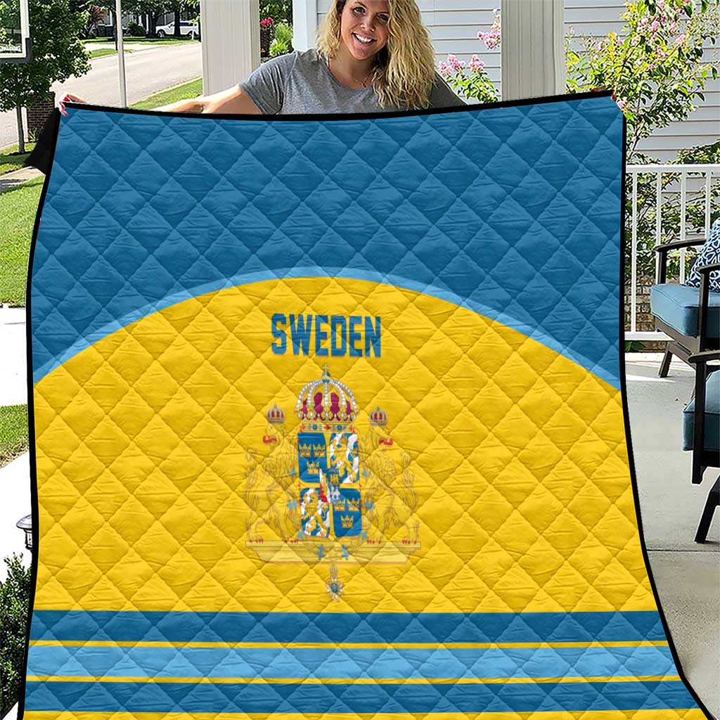 Sweden Ice Hockey Quilt Swedish Coat of Arms Design