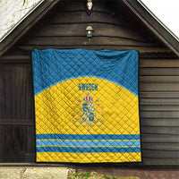 Sweden Ice Hockey Quilt Swedish Coat of Arms Design