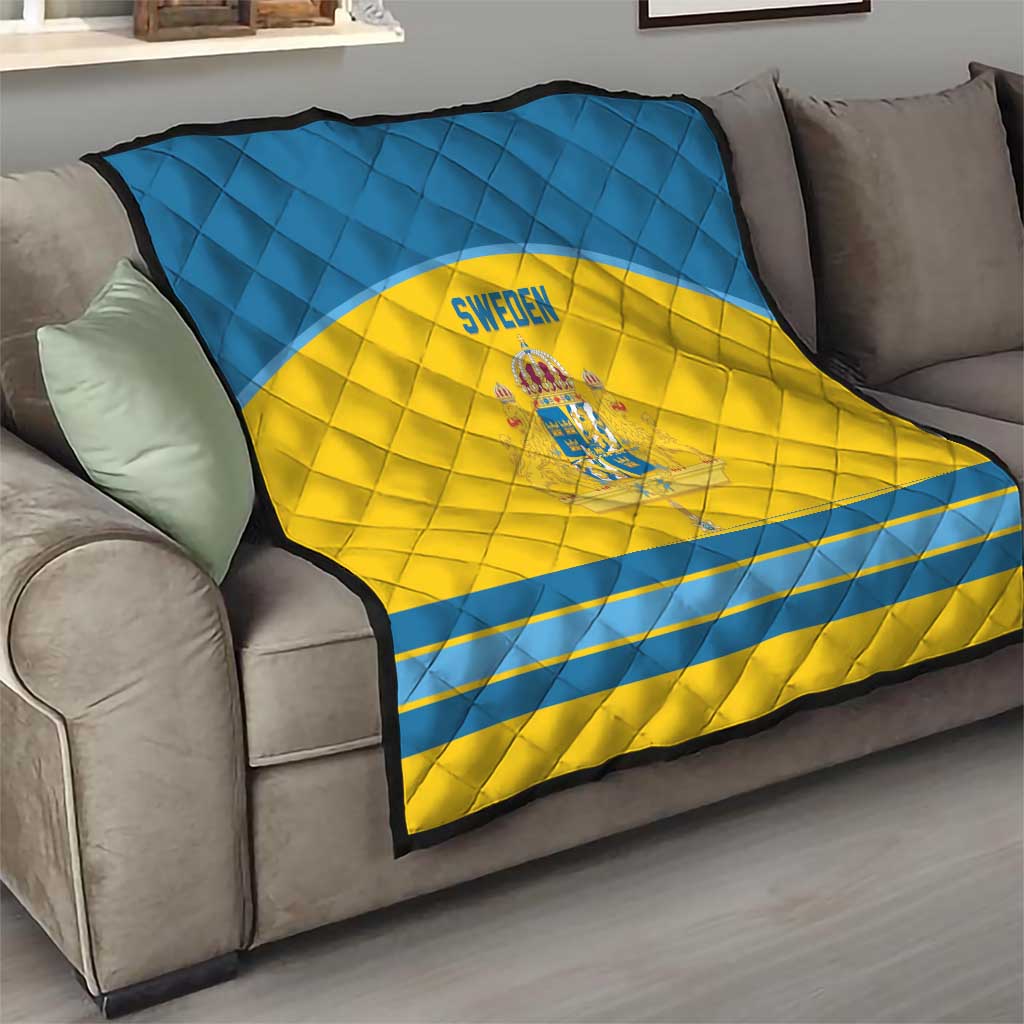 Sweden Ice Hockey Quilt Swedish Coat of Arms Design