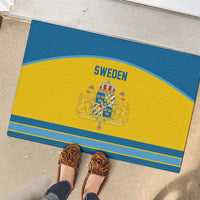 Sweden Ice Hockey Rubber Doormat Swedish Coat of Arms Design