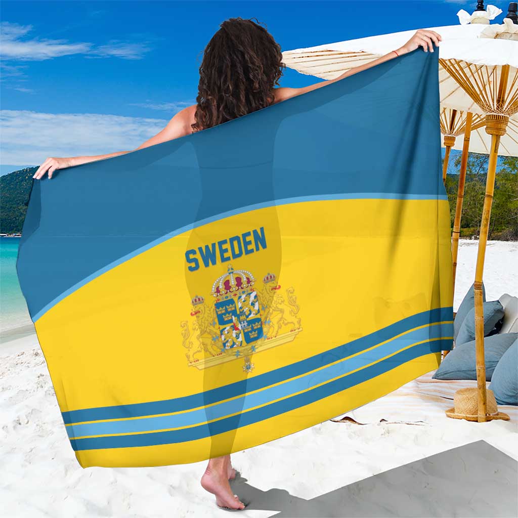 Sweden Ice Hockey Sarong Swedish Coat of Arms Design