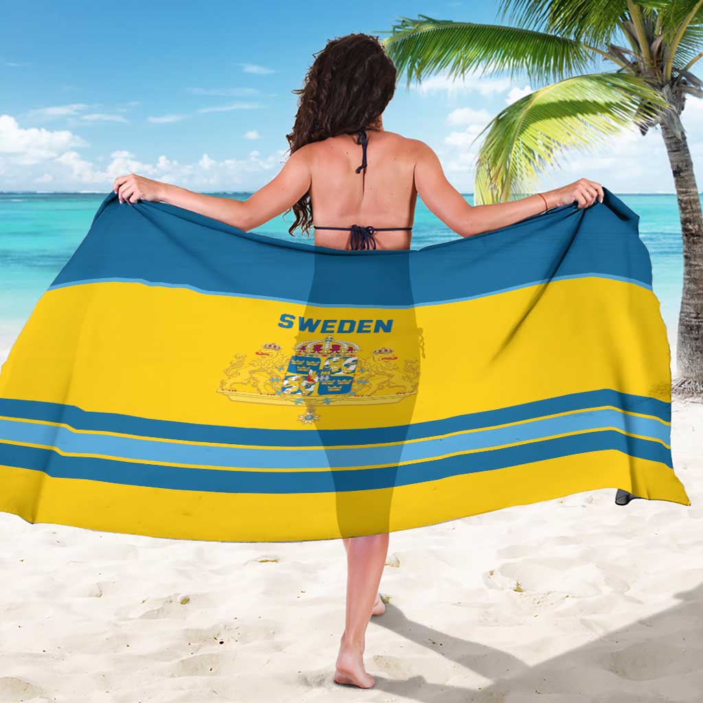 Sweden Ice Hockey Sarong Swedish Coat of Arms Design