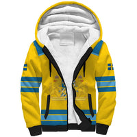 Sweden Ice Hockey Custom Sherpa Hoodie Swedish Coat of Arms Design
