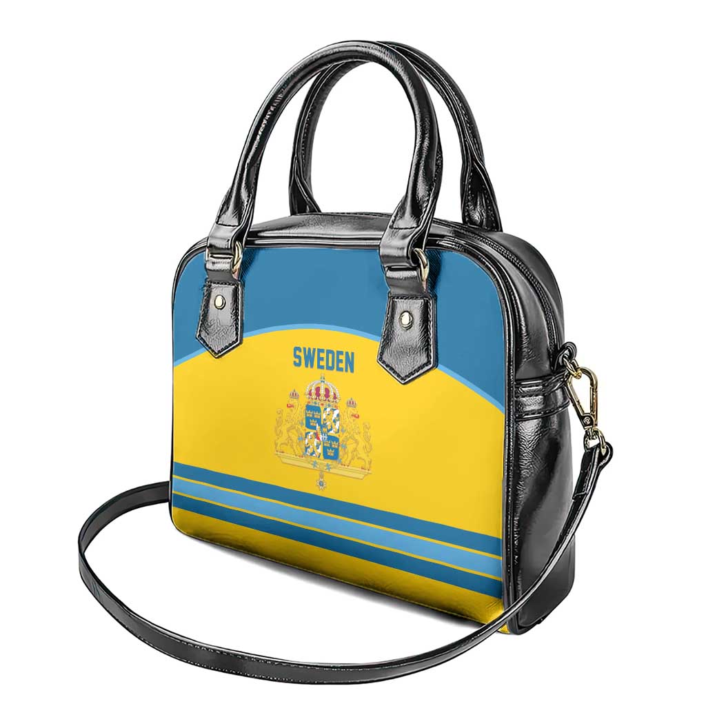 Sweden Ice Hockey Shoulder Handbag Swedish Coat of Arms Design
