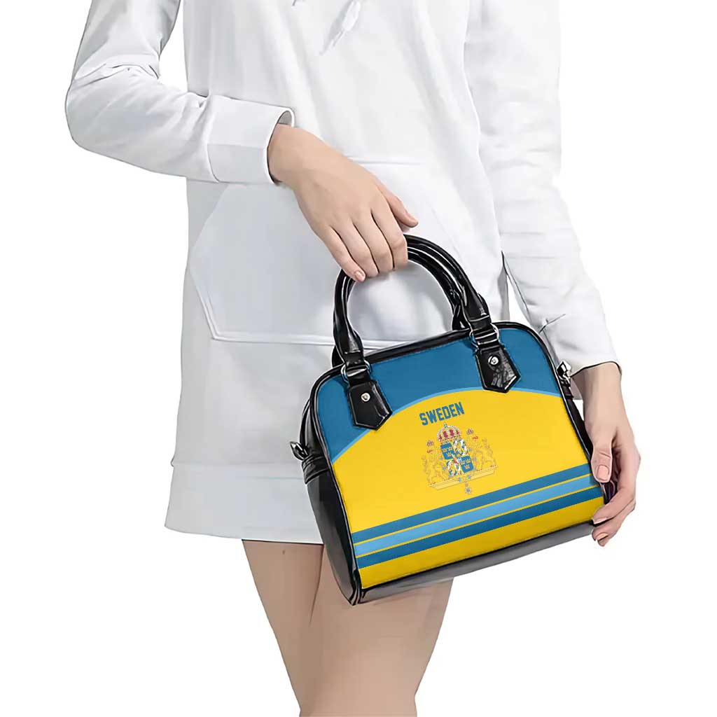 Sweden Ice Hockey Shoulder Handbag Swedish Coat of Arms Design