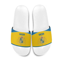 Sweden Ice Hockey Slide Sandals Swedish Coat of Arms Design