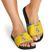 Sweden Ice Hockey Slide Sandals Swedish Coat of Arms Design