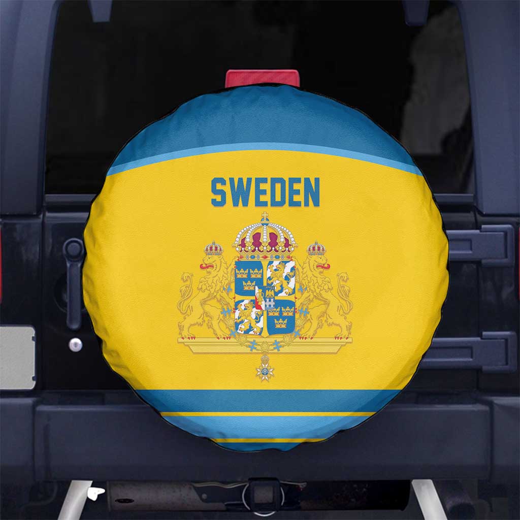 Sweden Ice Hockey Spare Tire Cover Swedish Coat of Arms Design