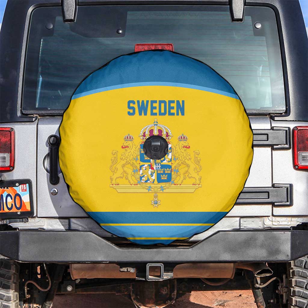 Sweden Ice Hockey Spare Tire Cover Swedish Coat of Arms Design