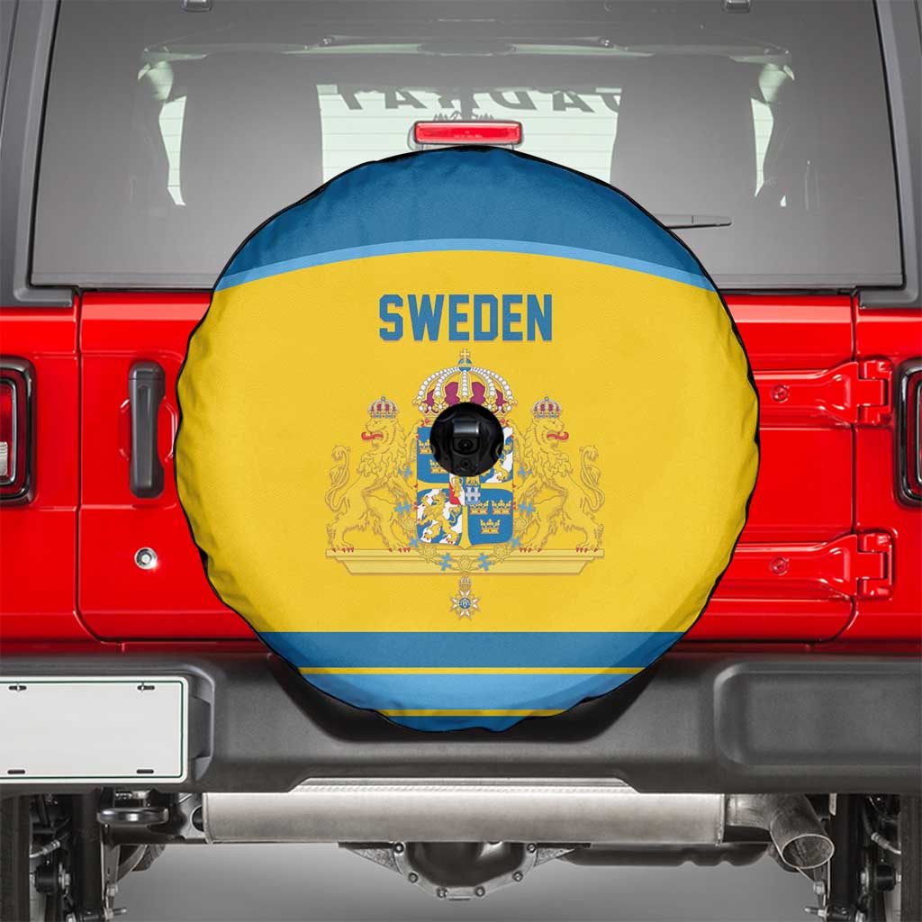 Sweden Ice Hockey Spare Tire Cover Swedish Coat of Arms Design