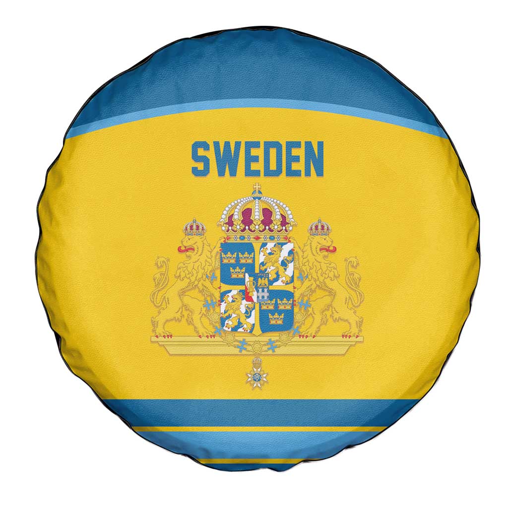Sweden Ice Hockey Spare Tire Cover Swedish Coat of Arms Design