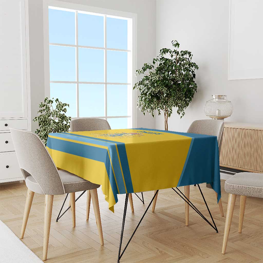 Sweden Ice Hockey Tablecloth Swedish Coat of Arms Design