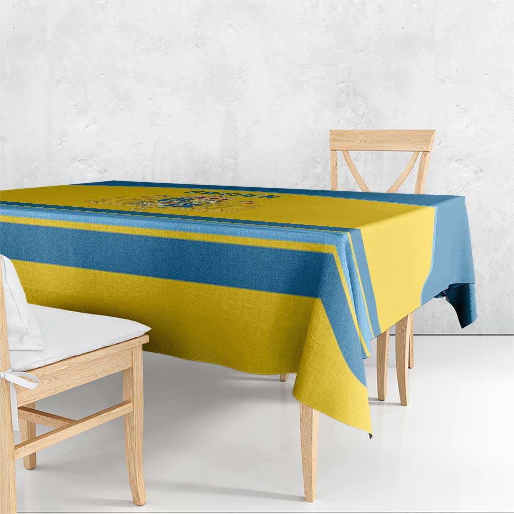Sweden Ice Hockey Tablecloth Swedish Coat of Arms Design