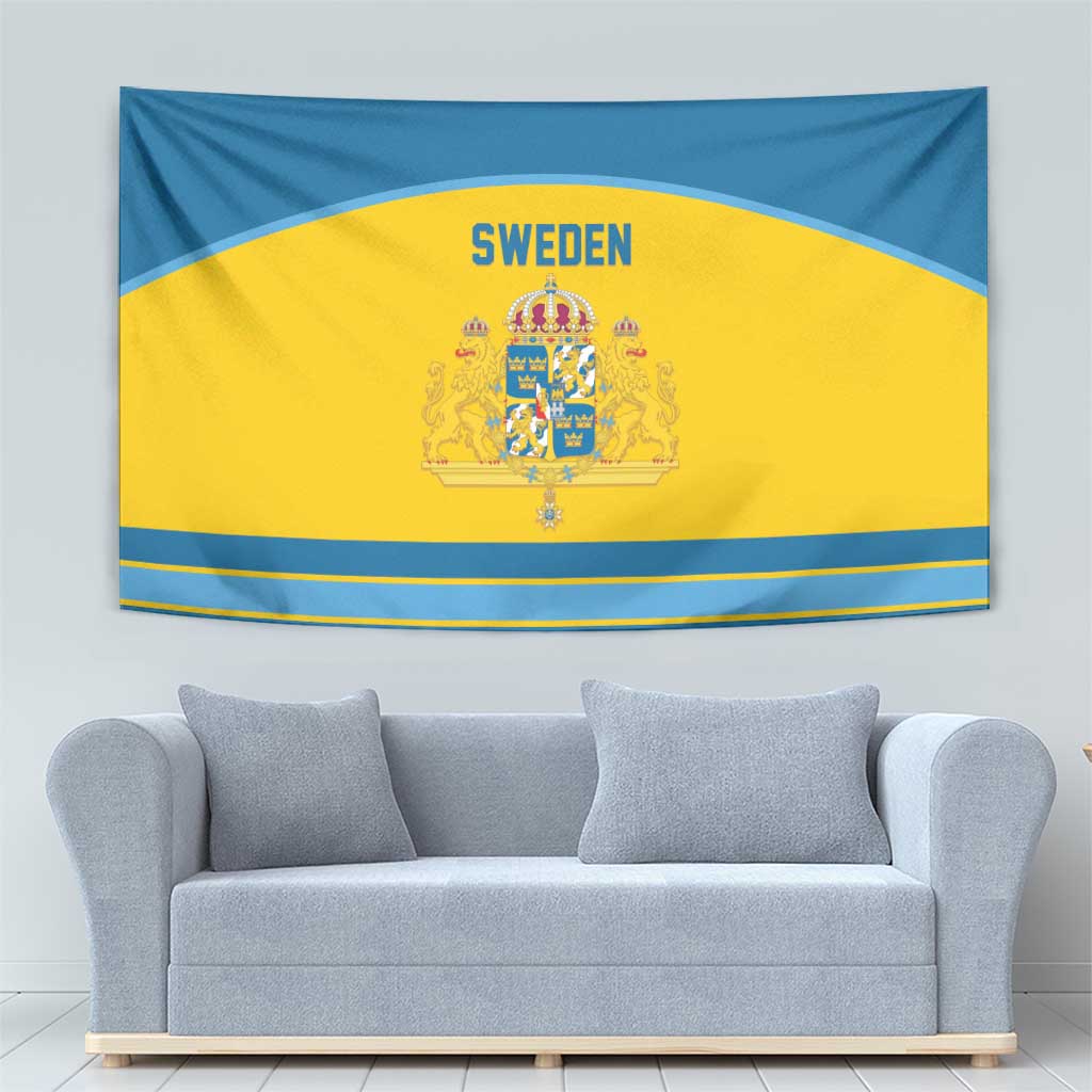 Sweden Ice Hockey Tapestry Swedish Coat of Arms Design