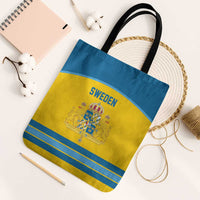 Sweden Ice Hockey Tote Bag Swedish Coat of Arms Design