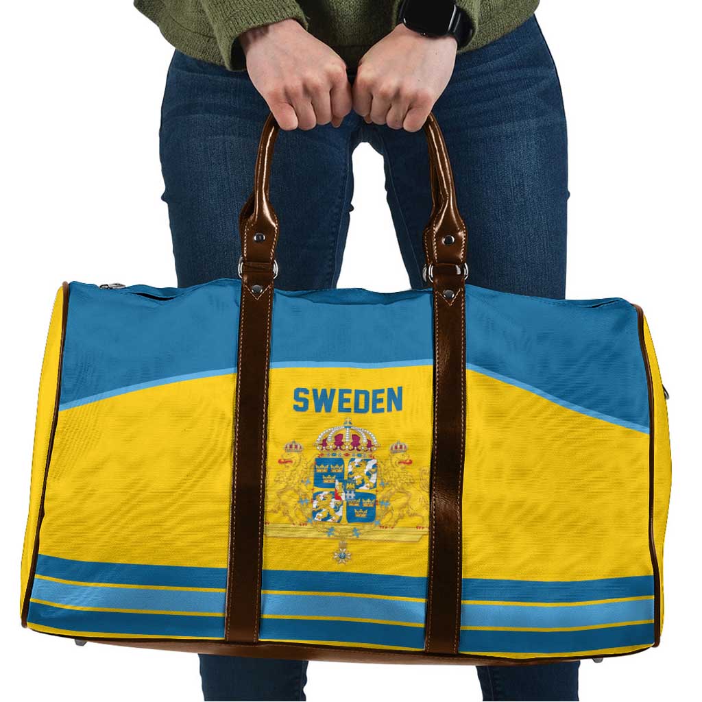 Sweden Ice Hockey Travel Bag Swedish Coat of Arms Design