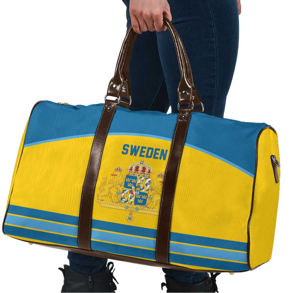 Sweden Ice Hockey Travel Bag Swedish Coat of Arms Design