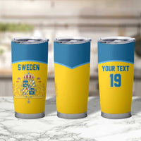 Sweden Ice Hockey Custom Tumbler Cup Swedish Coat of Arms Design
