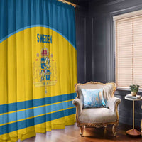 Sweden Ice Hockey Window Curtain Swedish Coat of Arms Design