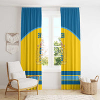 Sweden Ice Hockey Window Curtain Swedish Coat of Arms Design