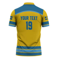 Sweden Ice Hockey Custom Zipper Polo Shirt Swedish Coat of Arms Design
