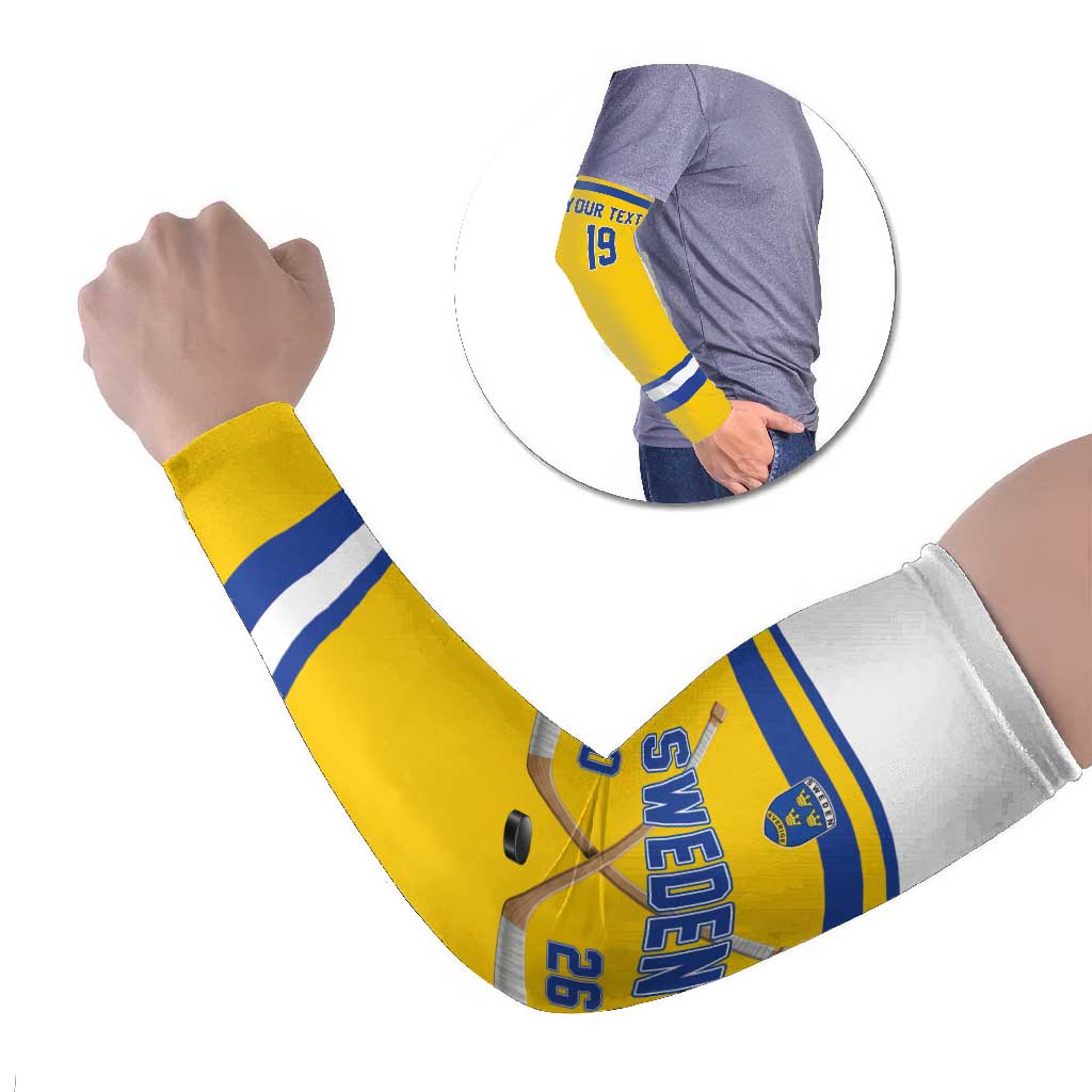 Sweden Ice Hockey Custom Arm Sleeves Go Tre Kronor Champions
