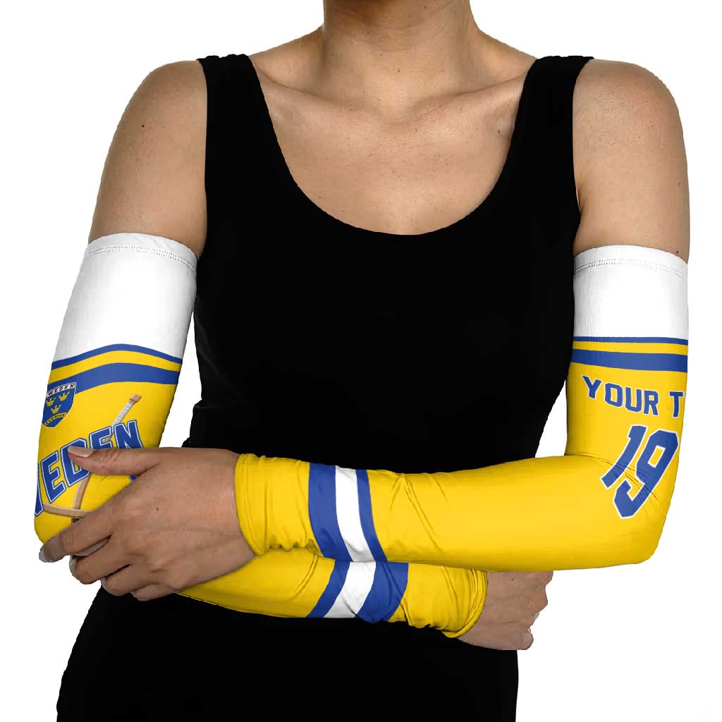 Sweden Ice Hockey Custom Arm Sleeves Go Tre Kronor Champions