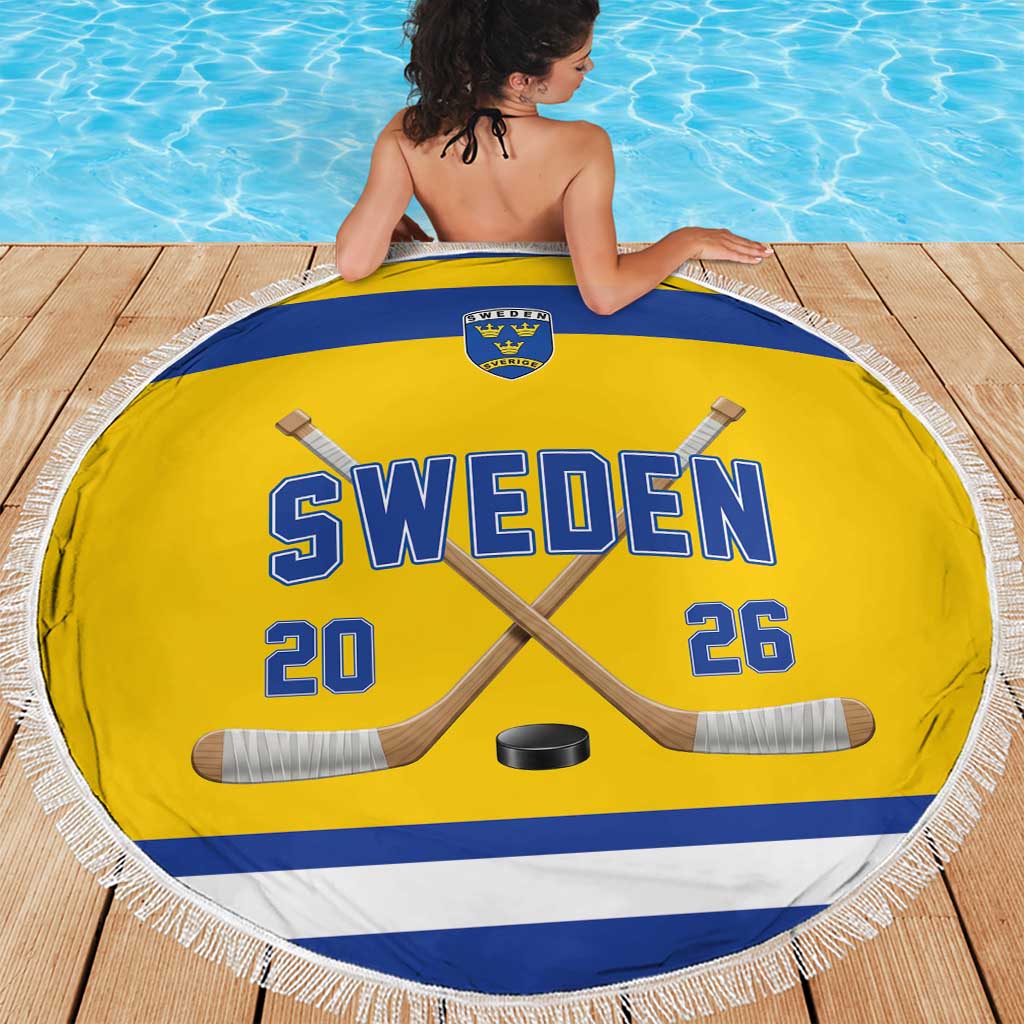 Sweden Ice Hockey Beach Blanket Go Tre Kronor Champions