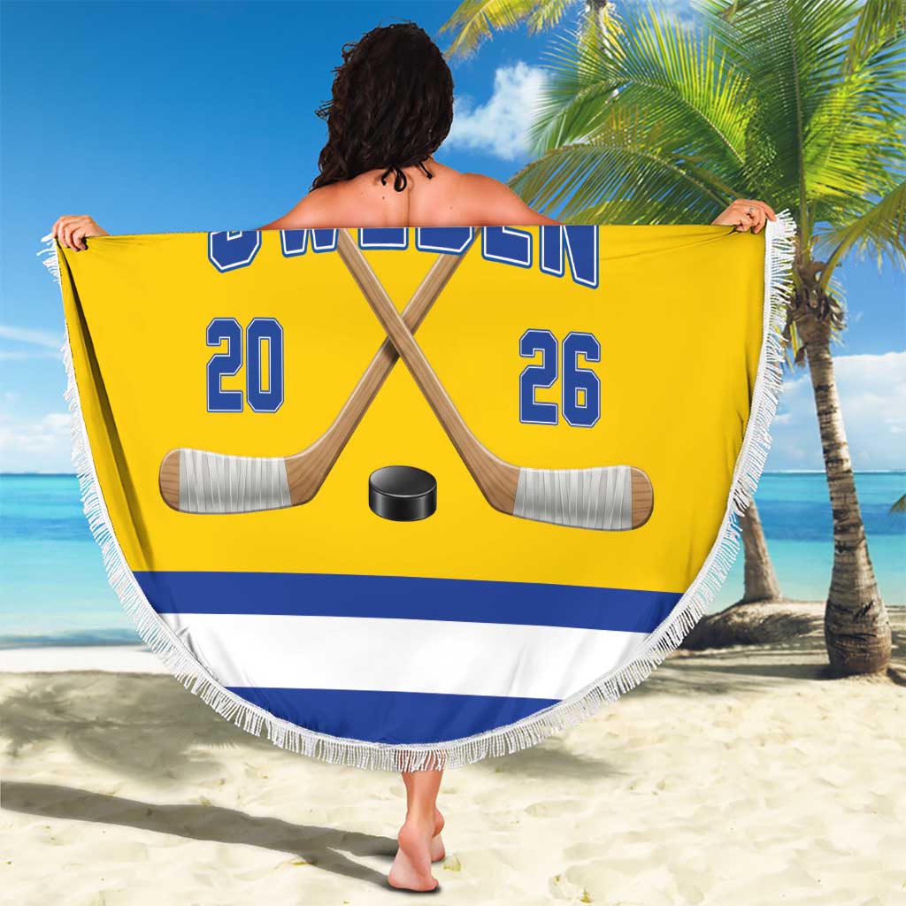 Sweden Ice Hockey Beach Blanket Go Tre Kronor Champions
